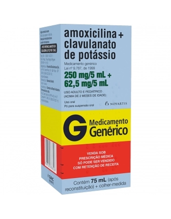 AMOX+CLAV NOV 250+62.5MG/5ML 75ML POS BR