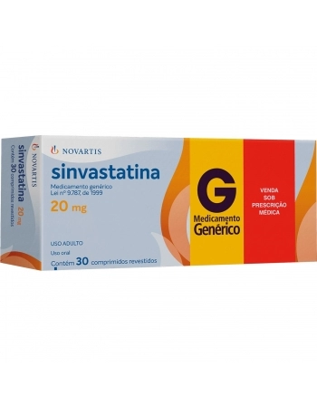 SINVASTATINA NOV 20MG 30FCT BR