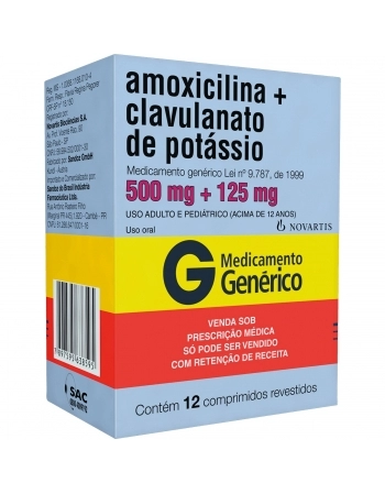 AMOX+CLAV NOV 500+125MG 12FCT ST BR