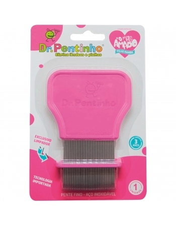 PENTE DE AÇO INOX - DR.PENTINHO ROSA