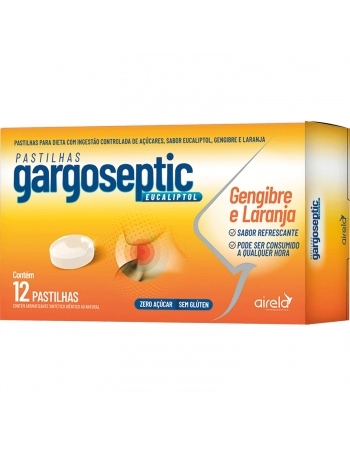 GARGOSEPTIC LARANJA C/ 12 PASTILHAS DURA