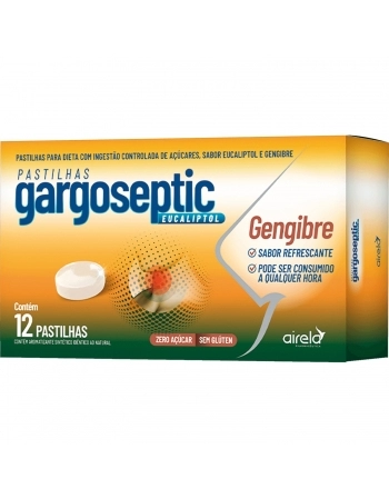 GARGOSEPTIC GENGIBRE C/12 PASTILHAS DURA
