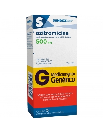 AZITROMICINA 500MG C/5 COMP