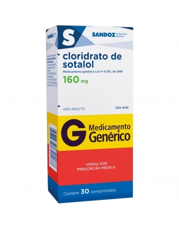 CLORIDRATO DE SOTALOL 160MG C/30 COMP