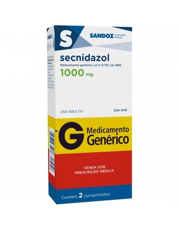 SECNIDAZOL 1000MG C/2COMP