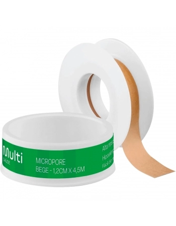 FITA MICROPOROSA BEGE 1.2CM X 4.5M