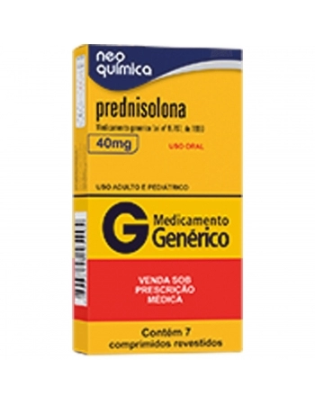 PREDNISOLONA 40 MG C/ 7 CPRV