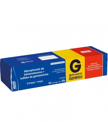 BETA DIPRO 0,5MG/G + GENTA SUL F 1,0MG/G POM 30G GEN