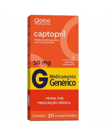 CAPTOPRIL GEN 50 MG C/ 30